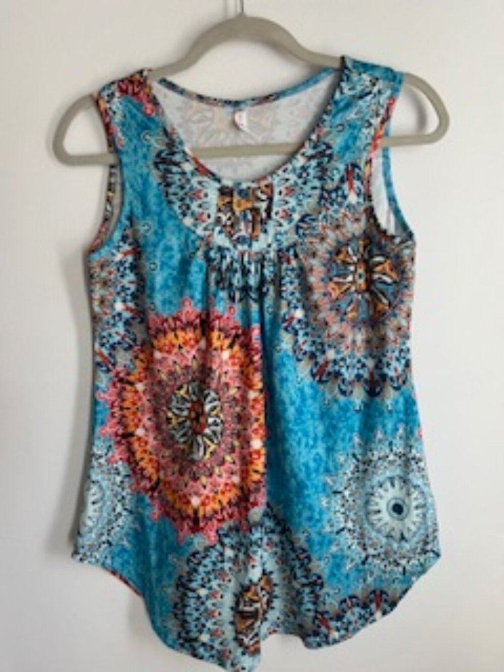 🧡3/15 HALIFE Multicolor Sleeveless Flowy Tank Top Women's S